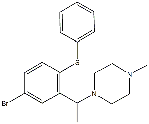 1-{1-[5-bromo-2-(phenylsulfanyl)phenyl]ethyl}-4-methylpiperazine Structure