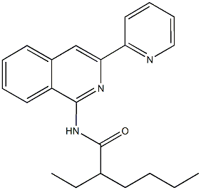 2-ethyl-N-[3-(2-pyridinyl)-1-isoquinolinyl]hexanamide,112575-46-9,结构式