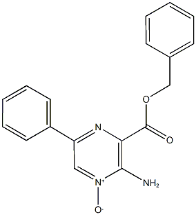 benzyl 3-amino-6-phenylpyrazine-2-carboxylate 4-oxide Structure