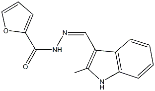 N'-[(2-methyl-1H-indol-3-yl)methylene]-2-furohydrazide Struktur