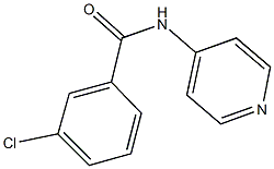 3-chloro-N-(4-pyridinyl)benzamide 化学構造式