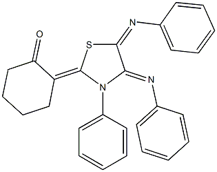 113294-94-3 2-[3-phenyl-4,5-bis(phenylimino)-1,3-thiazolidin-2-ylidene]cyclohexanone