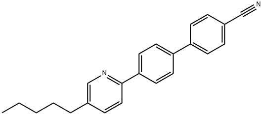 4'-(5-pentyl-2-pyridinyl)[1,1'-biphenyl]-4-carbonitrile 化学構造式