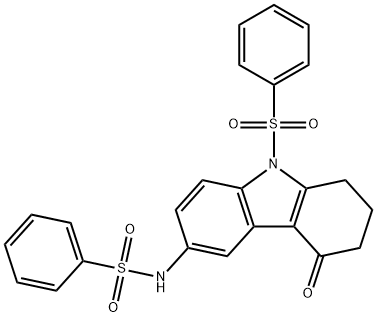 N-[4-oxo-9-(phenylsulfonyl)-2,3,4,9-tetrahydro-1H-carbazol-6-yl]benzenesulfonamide|