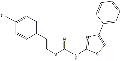 N-[4-(4-chlorophenyl)-1,3-thiazol-2-yl]-N-(4-phenyl-1,3-thiazol-2-yl)amine|