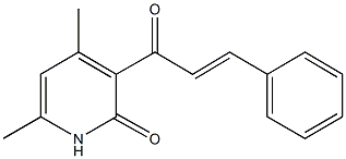 3-cinnamoyl-4,6-dimethyl-2(1H)-pyridinone Structure