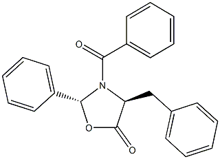 3-benzoyl-4-benzyl-2-phenyl-1,3-oxazolidin-5-one|