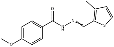 4-methoxy-N'-[(3-methyl-2-thienyl)methylene]benzohydrazide,113874-70-7,结构式