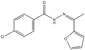 4-chloro-N'-[1-(2-furyl)ethylidene]benzohydrazide,113906-66-4,结构式