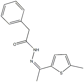 N'-[1-(5-methyl-2-thienyl)ethylidene]-2-phenylacetohydrazide,113907-10-1,结构式