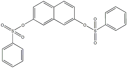 7-[(phenylsulfonyl)oxy]-2-naphthyl benzenesulfonate 结构式