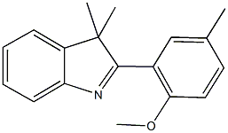 2-(2-methoxy-5-methylphenyl)-3,3-dimethyl-3H-indole Struktur