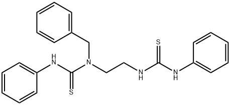 N-{2-[(anilinocarbothioyl)amino]ethyl}-N-benzyl-N'-phenylthiourea 结构式