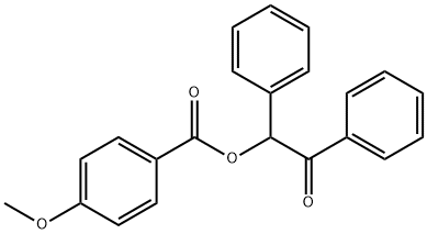 2-oxo-1,2-diphenylethyl 4-methoxybenzoate Struktur