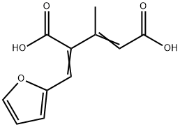 4-(2-furylmethylene)-3-methyl-2-pentenedioic acid Structure