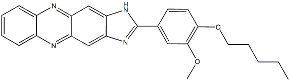 2-[3-methoxy-4-(pentyloxy)phenyl]-1H-imidazo[4,5-b]phenazine 结构式