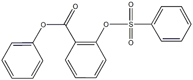 phenyl 2-[(phenylsulfonyl)oxy]benzoate Struktur