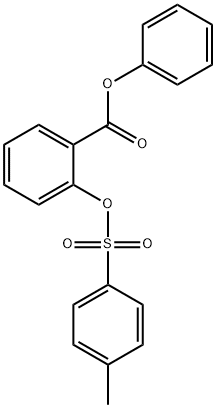 phenyl 2-{[(4-methylphenyl)sulfonyl]oxy}benzoate 化学構造式
