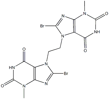 115415-35-5 8-bromo-7-[2-(8-bromo-3-methyl-2,6-dioxo-1,2,3,6-tetrahydro-7H-purin-7-yl)ethyl]-3-methyl-3,7-dihydro-1H-purine-2,6-dione