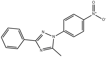 1-{4-nitrophenyl}-5-methyl-3-phenyl-1H-1,2,4-triazole Structure