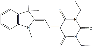 115725-78-5 1,3-diethyl-5-[2-(1,3,3-trimethyl-1,3-dihydro-2H-indol-2-ylidene)ethylidene]-2,4,6(1H,3H,5H)-pyrimidinetrione