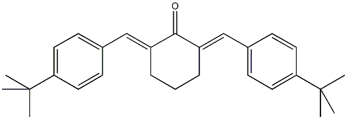 2,6-bis(4-tert-butylbenzylidene)cyclohexanone Structure