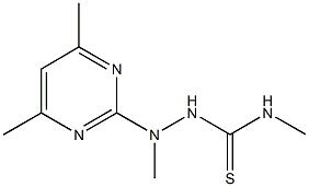 2-(4,6-dimethyl-2-pyrimidinyl)-N,2-dimethylhydrazinecarbothioamide|