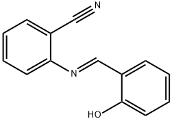 2-[(2-hydroxybenzylidene)amino]benzonitrile Structure