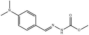 methyl 2-[4-(dimethylamino)benzylidene]hydrazinecarboxylate Struktur