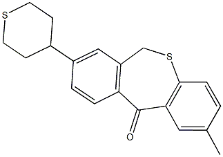 2-methyl-8-tetrahydro-2H-thiopyran-4-yldibenzo[b,e]thiepin-11(6H)-one Structure