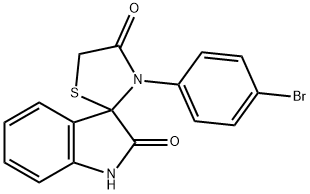 116344-60-6 3-(4-bromophenyl)-1',3'-dihydrospiro[1,3-thiazolidine-2,3'-(2'H)-indole]-2',4-dione