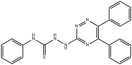 2-(5,6-diphenyl-1,2,4-triazin-3-yl)-N-phenylhydrazinecarbothioamide 结构式