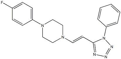 1-(4-fluorophenyl)-4-[2-(1-phenyl-1H-tetraazol-5-yl)vinyl]piperazine|