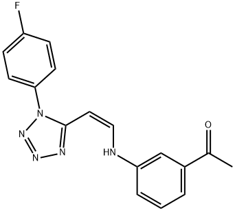 1164458-09-6 1-[3-({2-[1-(4-fluorophenyl)-1H-tetraazol-5-yl]vinyl}amino)phenyl]ethanone