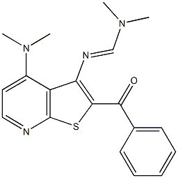 N'-[2-benzoyl-4-(dimethylamino)thieno[2,3-b]pyridin-3-yl]-N,N-dimethylimidoformamide Structure