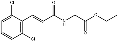 ethyl {[3-(2,6-dichlorophenyl)acryloyl]amino}acetate Structure