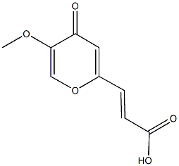 3-(5-methoxy-4-oxo-4H-pyran-2-yl)acrylic acid Structure