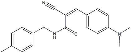 2-cyano-3-[4-(dimethylamino)phenyl]-N-(4-methylbenzyl)acrylamide|