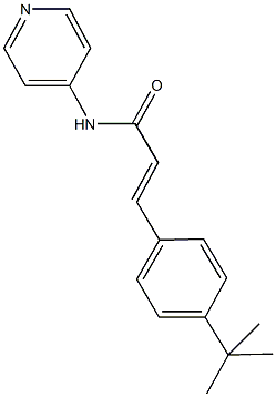 3-(4-tert-butylphenyl)-N-(4-pyridinyl)acrylamide Struktur