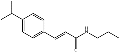 3-(4-isopropylphenyl)-N-propylacrylamide 化学構造式