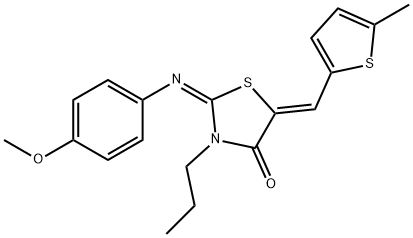 1164484-22-3 2-[(4-methoxyphenyl)imino]-5-[(5-methyl-2-thienyl)methylene]-3-propyl-1,3-thiazolidin-4-one