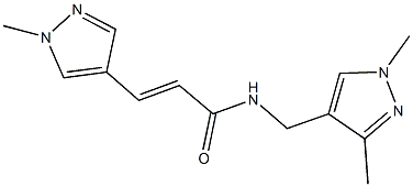 N-[(1,3-dimethyl-1H-pyrazol-4-yl)methyl]-3-(1-methyl-1H-pyrazol-4-yl)acrylamide Structure