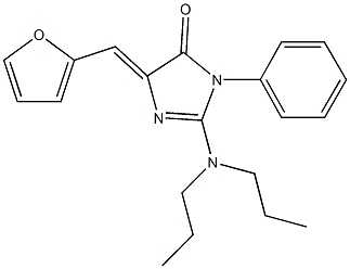 2-(dipropylamino)-5-(2-furylmethylene)-3-phenyl-3,5-dihydro-4H-imidazol-4-one Structure