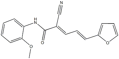 2-cyano-5-(2-furyl)-N-(2-methoxyphenyl)-2,4-pentadienamide|