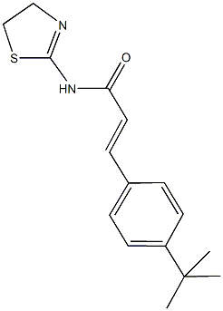 3-(4-tert-butylphenyl)-N-(4,5-dihydro-1,3-thiazol-2-yl)acrylamide Structure