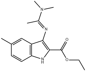 ethyl 3-{[1-(dimethylamino)ethylidene]amino}-5-methyl-1H-indole-2-carboxylate Structure