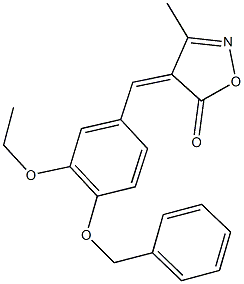 4-[4-(benzyloxy)-3-ethoxybenzylidene]-3-methyl-5(4H)-isoxazolone|