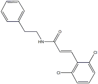3-(2,6-dichlorophenyl)-N-(2-phenylethyl)acrylamide Structure