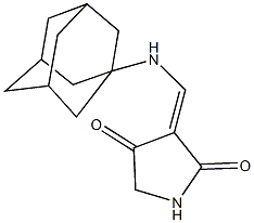 3-[(1-adamantylamino)methylene]-2,4-pyrrolidinedione Struktur