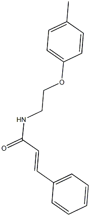 N-[2-(4-methylphenoxy)ethyl]-3-phenylacrylamide Struktur